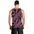 Indonesia Batik Pattern Men Tank Top Pink Version