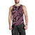 Indonesia Batik Pattern Men Tank Top Pink Version