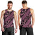 Indonesia Batik Pattern Men Tank Top Pink Version