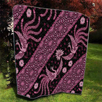 Indonesia Batik Pattern Quilt Pink Version
