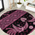 Indonesia Batik Pattern Round Carpet Pink Version