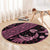 Indonesia Batik Pattern Round Carpet Pink Version