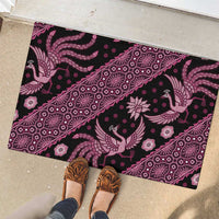 Indonesia Batik Pattern Rubber Doormat Pink Version