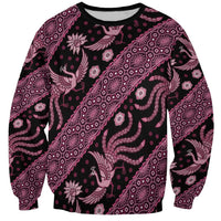Indonesia Batik Pattern Sweatshirt Pink Version