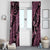 Indonesia Batik Pattern Window Curtain Pink Version