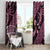 Indonesia Batik Pattern Window Curtain Pink Version