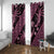 Indonesia Batik Pattern Window Curtain Pink Version