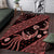 Indonesia Batik Pattern Area Rug Red Version