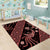 Indonesia Batik Pattern Area Rug Red Version