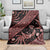 Indonesia Batik Pattern Blanket Red Version