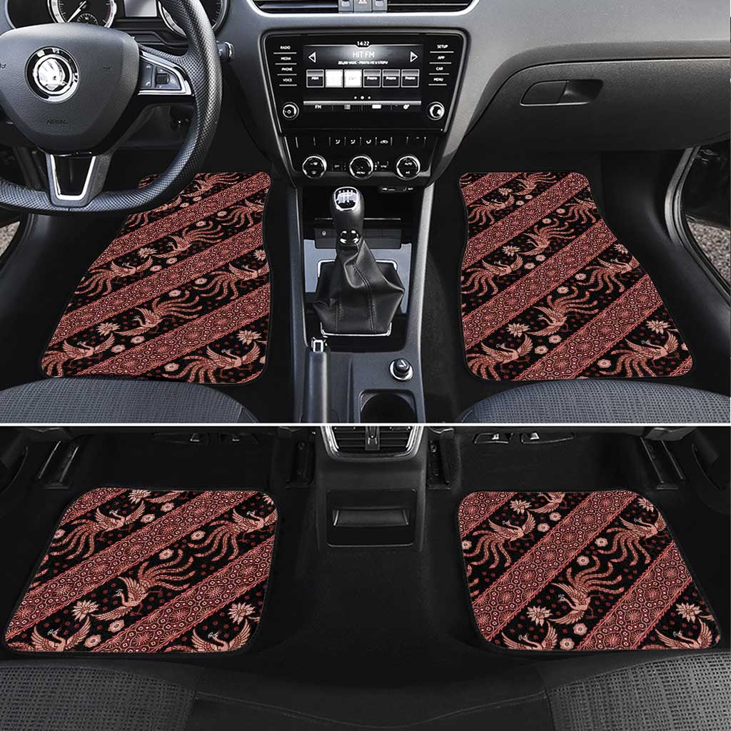 Indonesia Batik Pattern Car Mats Red Version