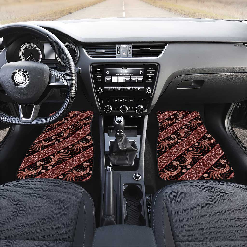 Indonesia Batik Pattern Car Mats Red Version
