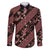 Indonesia Batik Pattern Family Matching Puletasi and Hawaiian Shirt Red Version