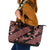 Indonesia Batik Pattern Leather Tote Bag Red Version