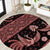 Indonesia Batik Pattern Round Carpet Red Version