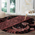 Indonesia Batik Pattern Round Carpet Red Version