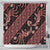 Indonesia Batik Pattern Shower Curtain Red Version