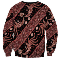 Indonesia Batik Pattern Sweatshirt Red Version