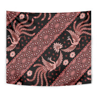 Indonesia Batik Pattern Tapestry Red Version