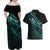 personalised-aotearoa-couples-matching-off-shoulder-maxi-dress-and-hawaiian-shirt-silver-fern-mix-paua-shell-polynesian-pattern