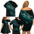 personalised-aotearoa-family-matching-off-shoulder-short-dress-and-hawaiian-shirt-silver-fern-mix-paua-shell-polynesian-pattern