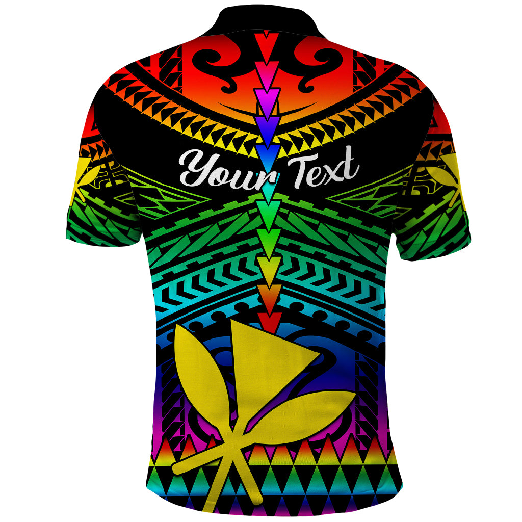 Personalised Hawaii Polo Shirt Kanaka Maoli Kakau 2023 National Coming Out Day LT01 - Polynesian Pride