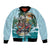 Personalized Aloha Hawaii Skeleton Bomber Jacket Tropical Summer Vibe