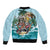 Personalized Aloha Hawaii Skeleton Bomber Jacket Tropical Summer Vibe