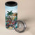 Personalized Aloha Hawaii Skeleton 4 in 1 Can Cooler Tumbler Tropical Summer Vibe