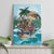 Aloha Hawaii Skeleton Canvas Wall Art Tropical Summer Vibe