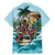 Personalized Aloha Hawaii Skeleton Family Matching Mermaid Dress and Hawaiian Shirt Tropical Summer Vibe