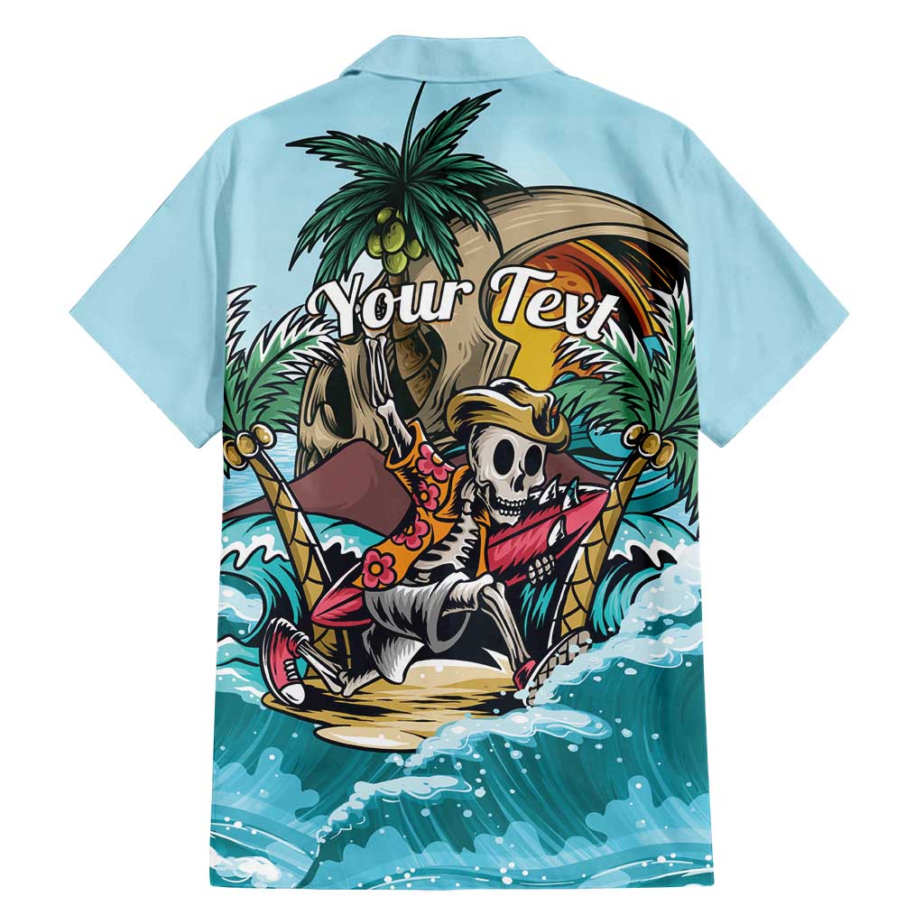 Personalized Aloha Hawaii Skeleton Family Matching Puletasi and Hawaiian Shirt Tropical Summer Vibe LT01 - Polynesian Pride