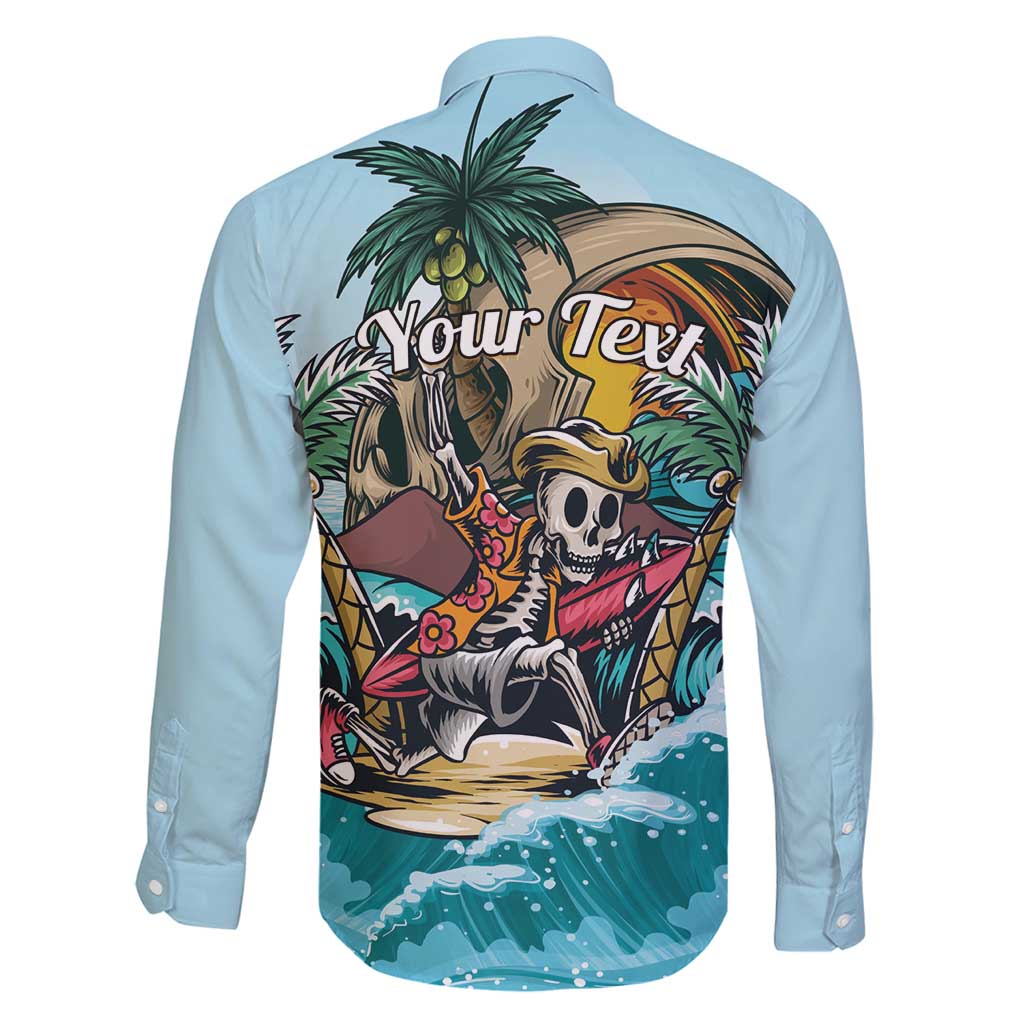 Personalized Aloha Hawaii Skeleton Family Matching Puletasi and Hawaiian Shirt Tropical Summer Vibe LT01 - Polynesian Pride
