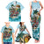 Personalized Aloha Hawaii Skeleton Family Matching Tank Maxi Dress and Hawaiian Shirt Tropical Summer Vibe