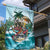 Aloha Hawaii Skeleton Garden Flag Tropical Summer Vibe