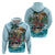 Personalized Aloha Hawaii Skeleton Hoodie Tropical Summer Vibe