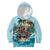 Personalized Aloha Hawaii Skeleton Kid Hoodie Tropical Summer Vibe