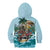 Personalized Aloha Hawaii Skeleton Kid Hoodie Tropical Summer Vibe