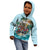 Personalized Aloha Hawaii Skeleton Kid Hoodie Tropical Summer Vibe