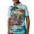 Personalized Aloha Hawaii Skeleton Kid Polo Shirt Tropical Summer Vibe