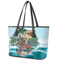 Aloha Hawaii Skeleton Leather Tote Bag Tropical Summer Vibe LT01 - Polynesian Pride