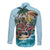 Personalized Aloha Hawaii Skeleton Long Sleeve Button Shirt Tropical Summer Vibe