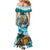 Personalized Aloha Hawaii Skeleton Mermaid Dress Tropical Summer Vibe