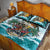 Aloha Hawaii Skeleton Quilt Bed Set Tropical Summer Vibe