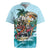 Personalized Aloha Hawaii Skeleton Rugby Jersey Tropical Summer Vibe