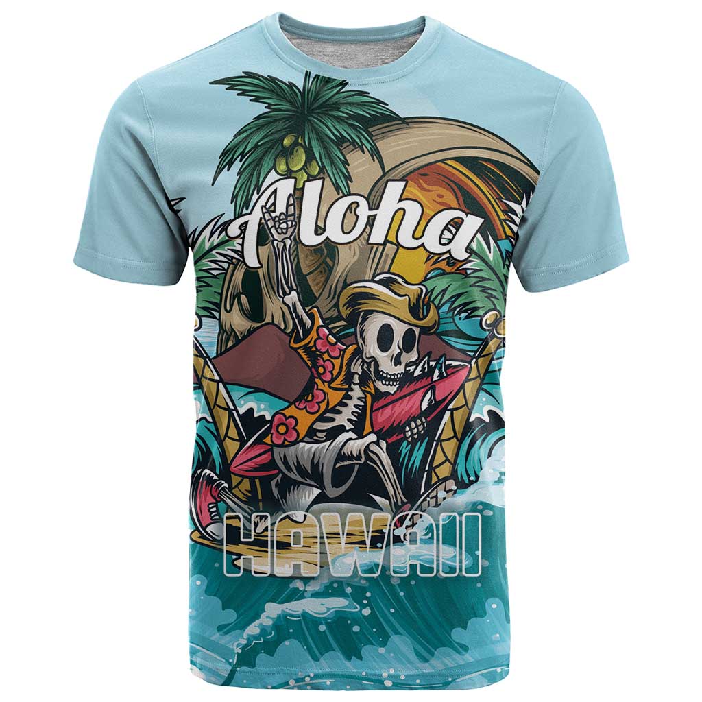 Personalized Aloha Hawaii Skeleton T Shirt Tropical Summer Vibe