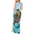 Personalized Aloha Hawaii Skeleton Tank Maxi Dress Tropical Summer Vibe