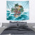 Aloha Hawaii Skeleton Tapestry Tropical Summer Vibe