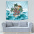 Aloha Hawaii Skeleton Tapestry Tropical Summer Vibe