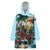 Personalized Aloha Hawaii Skeleton Wearable Blanket Hoodie Tropical Summer Vibe